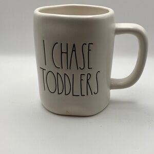 Rae Dunn White 'I Chase Toddlers' Mug